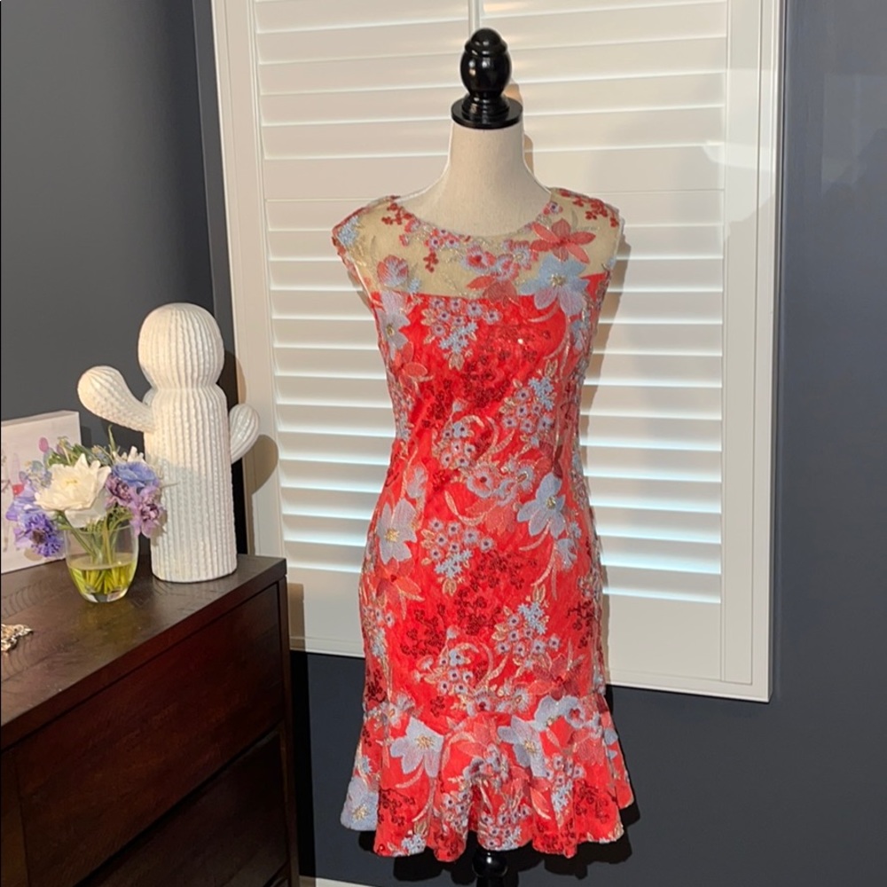 Sz 4 Boston Proper Embellished Stunning Dress